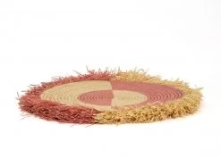 KAZI Large Blossom Fringed Wall Disc II
