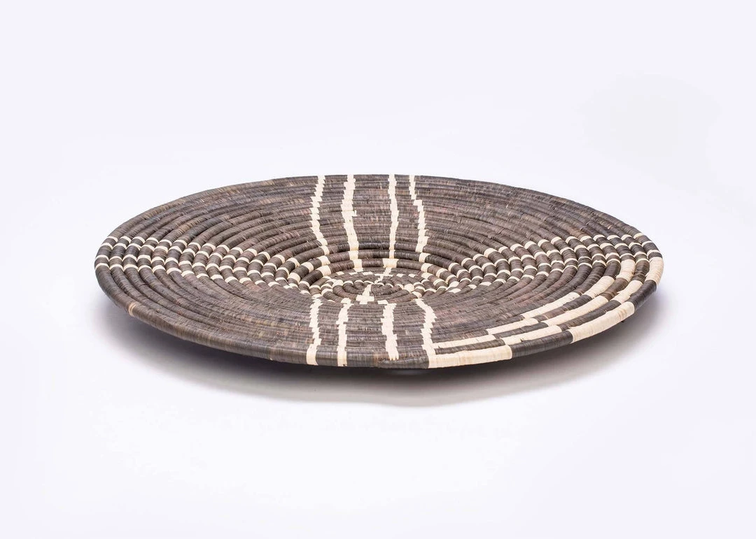 KAZI Home Goods Large Cocoa Sanaa Woven Wall Plate 8 KAZI Home Goods Large Cocoa Sanaa Woven Wall Plate