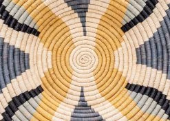 KAZI Large Opal Gray + Mustard Tabia Wall Plate Home Goods 10 KAZI Large Opal Gray + Mustard Tabia Wall Plate Home Goods