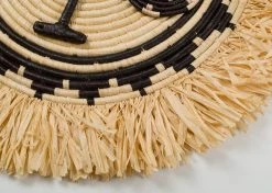 KAZI Home Goods Fringed Sun Mask Wall Art Disc
