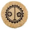 KAZI Home Goods Fringed Sun Mask Wall Art Disc 1 KAZI Home Goods Fringed Sun Mask Wall Art Disc