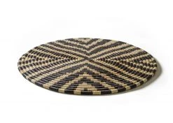 KAZI Black + Natural Geo Wall Basket 8 KAZI Black + Natural Geo Wall Basket