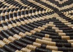 KAZI Black + Natural Geo Wall Basket 9 KAZI Black + Natural Geo Wall Basket