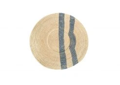 KAZI Gray Double Striped Wall Plate