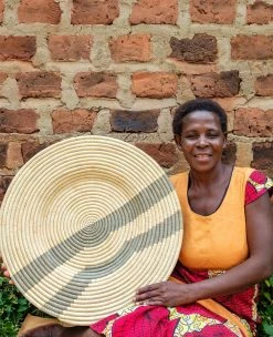 KAZI Gray Double Striped Wall Plate 9 KAZI Gray Double Striped Wall Plate