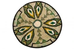 KAZI Home Goods Extra Large Ivy Fleur Plate Woven Wall Plate