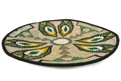 KAZI Home Goods Extra Large Ivy Fleur Plate Woven Wall Plate 9 KAZI Home Goods Extra Large Ivy Fleur Plate Woven Wall Plate