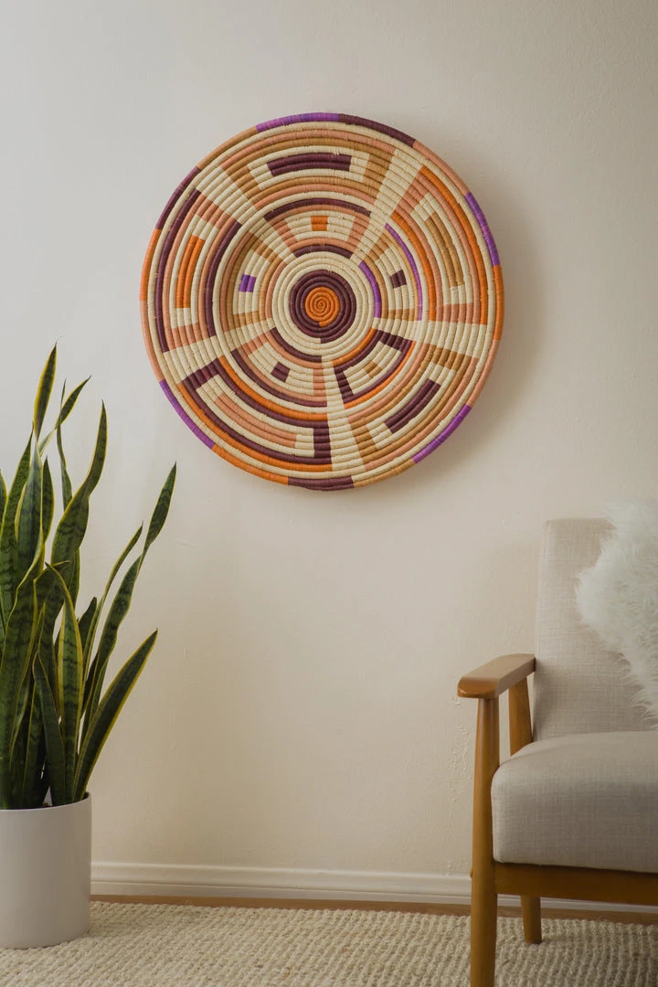 KAZI Home Goods Extra Large Mora Woven Wall Plate 6 KAZI Home Goods Extra Large Mora Woven Wall Plate