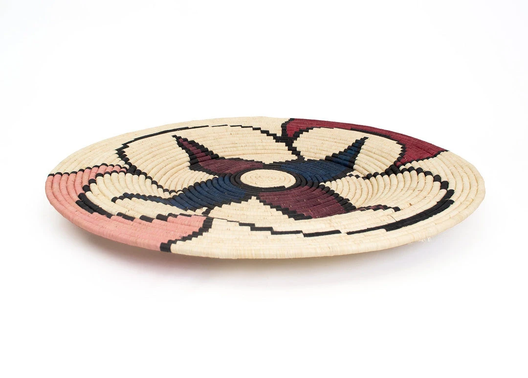 KAZI Jumbo Amelia Burgundy Wall Plate 4 KAZI Jumbo Amelia Burgundy Wall Plate