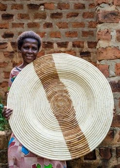 KAZI Staff Favorites Jumbo Banana Leaf Stripe Wall Plate 11 KAZI Staff Favorites Jumbo Banana Leaf Stripe Wall Plate