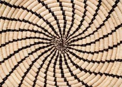 KAZI Jumbo Black Shujaa Woven Wall Plate Home Goods