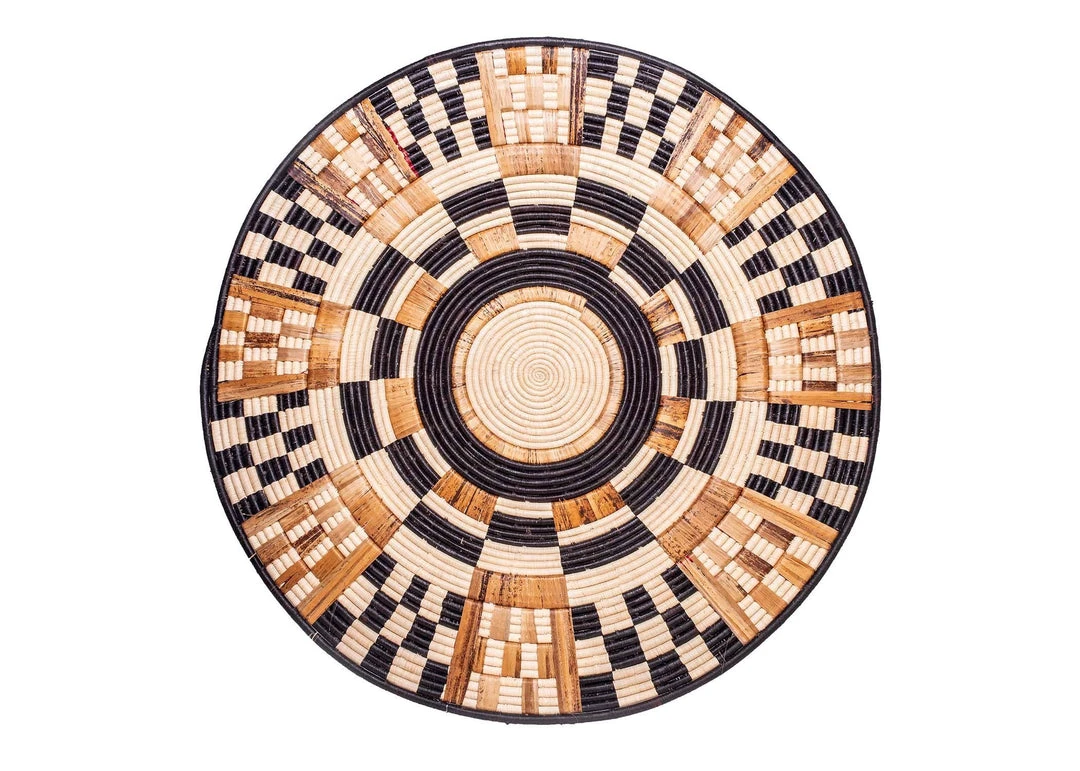 KAZI Oversized Midnight Woven Wall Plate 3 KAZI Oversized Midnight Woven Wall Plate