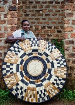 KAZI Oversized Midnight Woven Wall Plate 8 KAZI Oversized Midnight Woven Wall Plate