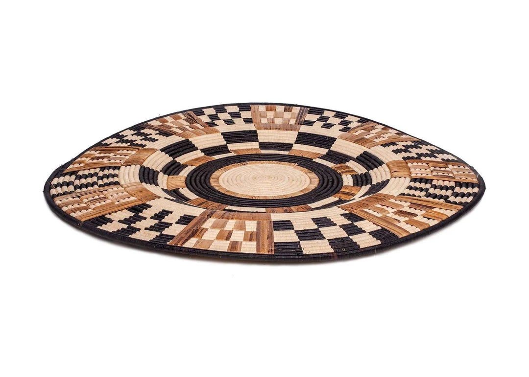 KAZI Oversized Midnight Woven Wall Plate 6 KAZI Oversized Midnight Woven Wall Plate