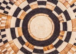 KAZI Oversized Midnight Woven Wall Plate