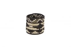 KAZI Small Black Patterned Planter Home Goods