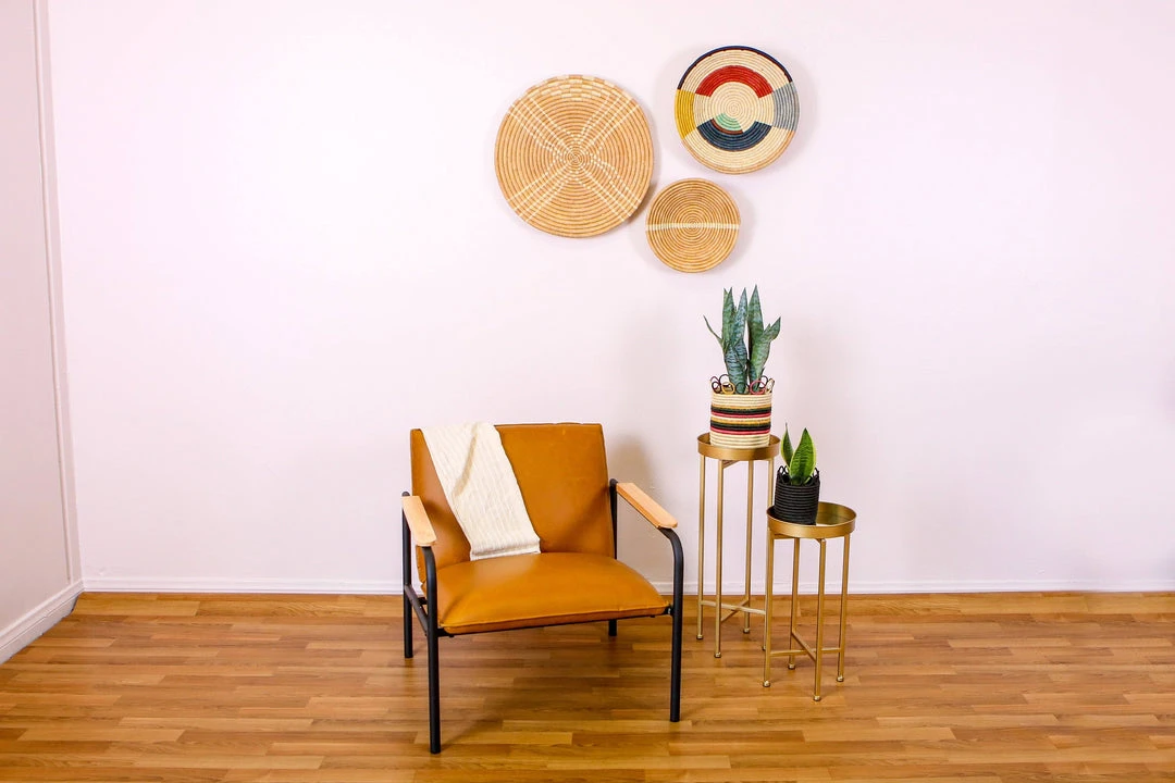 KAZI Medium Mod Rainbow Hooped Planter 6 KAZI Medium Mod Rainbow Hooped Planter