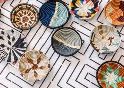 KAZI Small Amber Msanii Round Basket