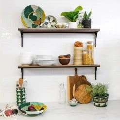 KAZI Home Goods Small Bayou Hope Round Basket