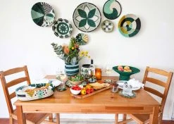 KAZI Home Goods Small Bayou Hope Round Basket