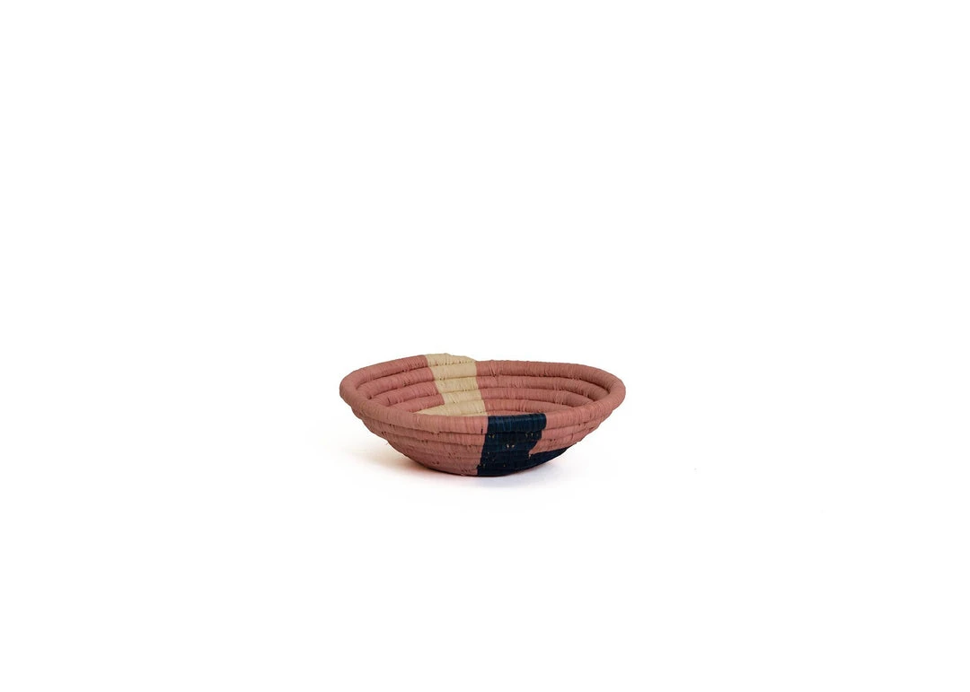 KAZI Home Goods Small Blossom Mnara Round Basket 5 KAZI Home Goods Small Blossom Mnara Round Basket