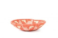 KAZI Small Coral Virunga Round Basket Home Goods 10 KAZI Small Coral Virunga Round Basket Home Goods