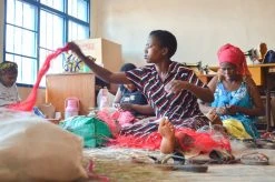 KAZI Small Coral Virunga Round Basket Home Goods 11 KAZI Small Coral Virunga Round Basket Home Goods