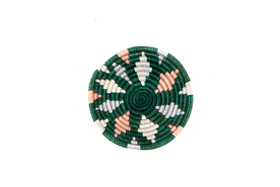 KAZI Small Metallic Floret Jadi Round Basket Home Goods 3 KAZI Small Metallic Floret Jadi Round Basket Home Goods