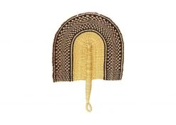 KAZI Home Goods Assorted Patterned Navy Ghanaian Fan