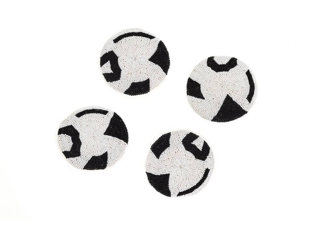 KAZI Black Beaded Atelier 01 Coaster Set Home Goods 3 KAZI Black Beaded Atelier 01 Coaster Set Home Goods