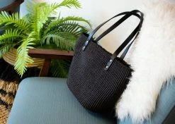 KAZI Black Grass Handbag