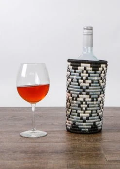 KAZI Black + Gray Tofali Vase