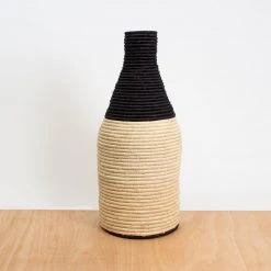 KAZI Home Goods Black Malia Vase