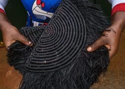 KAZI Home Goods Black Raffia Parade Mobile 9 KAZI Home Goods Black Raffia Parade Mobile