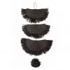 KAZI Home Goods Black Raffia Parade Mobile
