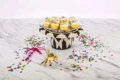 KAZI Black + White Cake Stand 8 KAZI Black + White Cake Stand