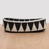 KAZI Home Goods Black + White Tofali Oval Basket 1 KAZI Home Goods Black + White Tofali Oval Basket