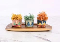 KAZI Best Sellers Blossom Pom Pom Basket Ornament 8 KAZI Best Sellers Blossom Pom Pom Basket Ornament