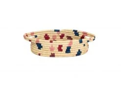 KAZI Blossom Terrazzo Oval Basket Storage