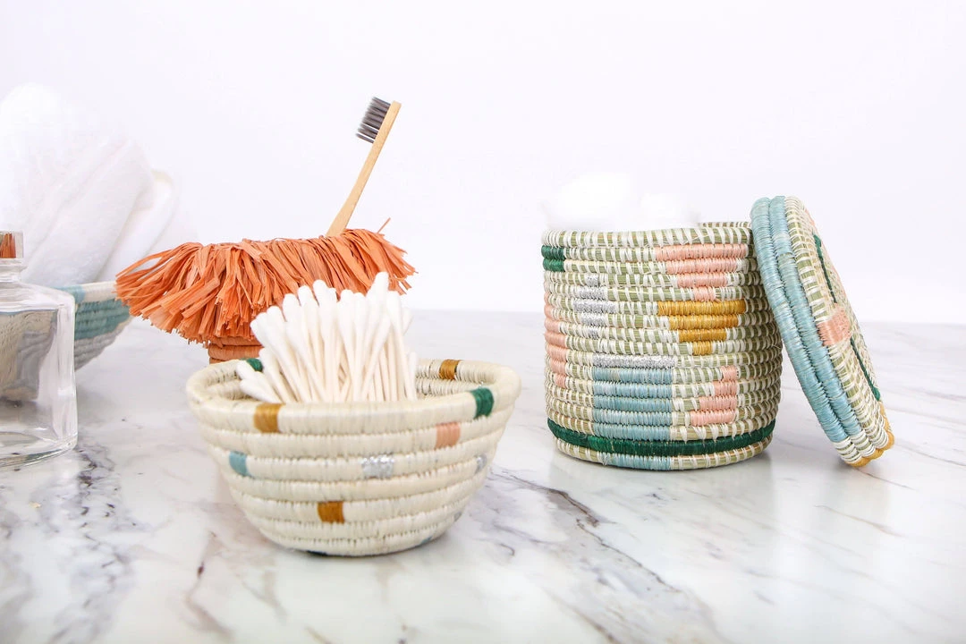 KAZI Home Goods Canyon Clay Abstract Lidded Box 4 KAZI Home Goods Canyon Clay Abstract Lidded Box