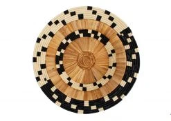 KAZI Home Goods Checkered Banana Bark Jumbo Bowl