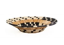 KAZI Home Goods Checkered Banana Bark Jumbo Bowl 9 KAZI Home Goods Checkered Banana Bark Jumbo Bowl