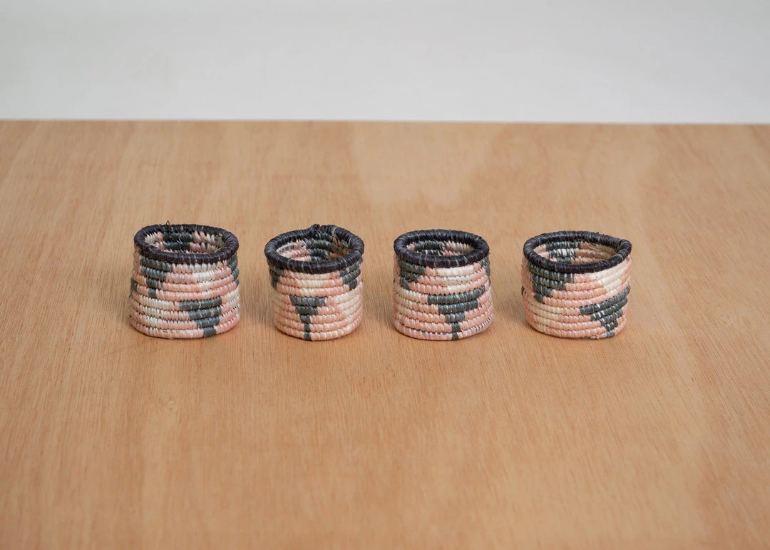 KAZI Cloud Pink Napkin Rings 3 KAZI Cloud Pink Napkin Rings