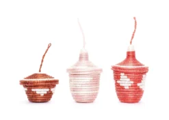 KAZI Coral + Clay Nya Ornament Set Fair Trade