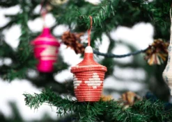 KAZI Coral + Clay Nya Ornament Set Fair Trade