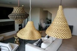 KAZI Dashed Black Grass Lamp Pendant Lighting