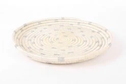 KAZI Home Goods Dotted Silver Decorative Tray