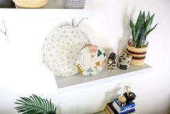 KAZI Home Goods Dotted Silver Decorative Tray