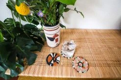 KAZI Dusty Peach Nyota Coasters Home Goods 8 KAZI Dusty Peach Nyota Coasters Home Goods