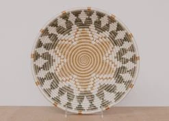 KAZI Extra Large Soft Gold Intore Wall Basket